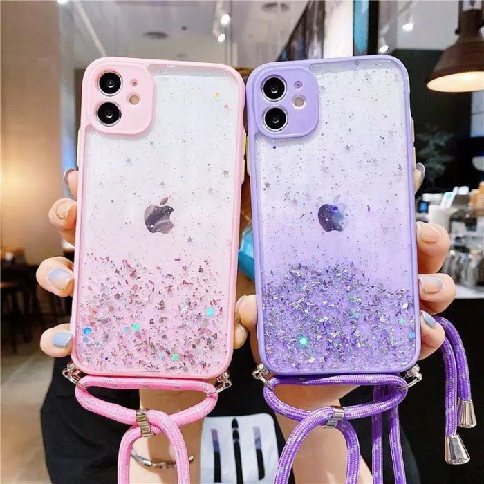 

Wow 0500 Ldacc Slingcase Aero Gliter All Type Hp Softcase Glitter Lanyard Bergaransi