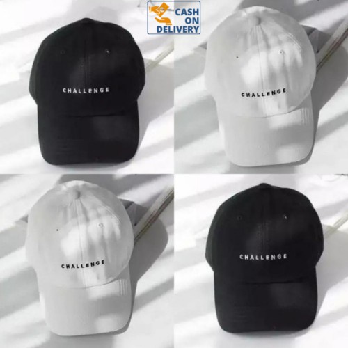 Topi challenge pria wanita / Topi distro original keren 2022 / Topi baseball pria dewasa casual mura