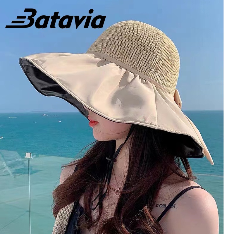 (COD)Topi pantai matahari rajut wanita premium model korea terbaru A B C