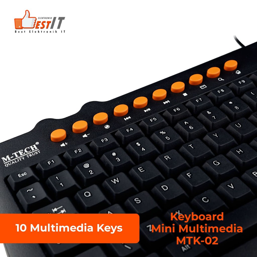 Keyboard Usb M-Tech PC Komputer Laptop Multimedia MT 02