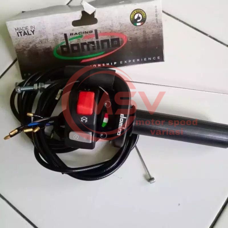 Gas Spontan Domino 2 Kabel Aktif Gas Spontan Crf 150 KLX RXK Plus Saklar On Off Starter KTC