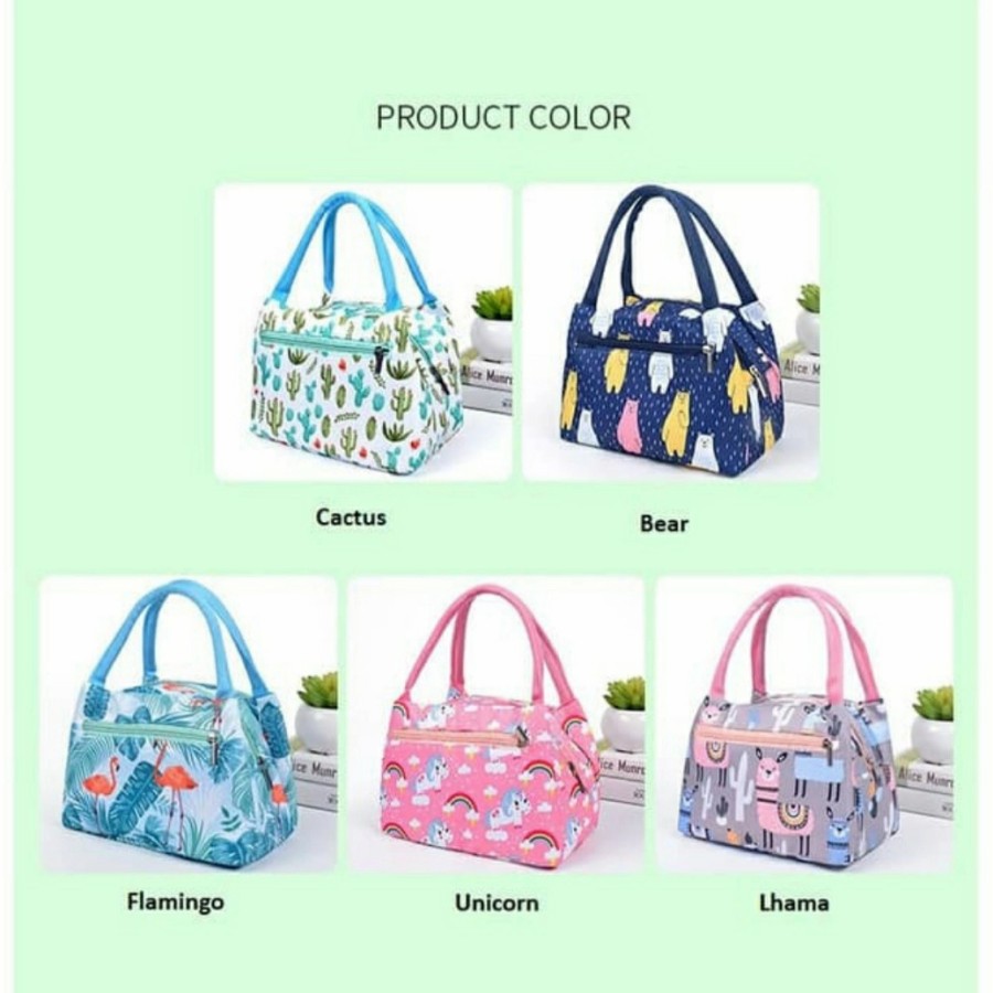 Lunch Bag FULL MOTIF - Cooler Bag Asi - Tas Bekal Tahan Panas / Dingin