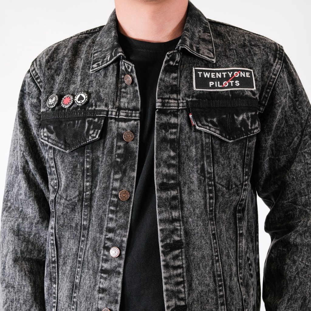 JAKET JEANS DENIM PATCH BORDIR - TWENTY ONE PILOTS