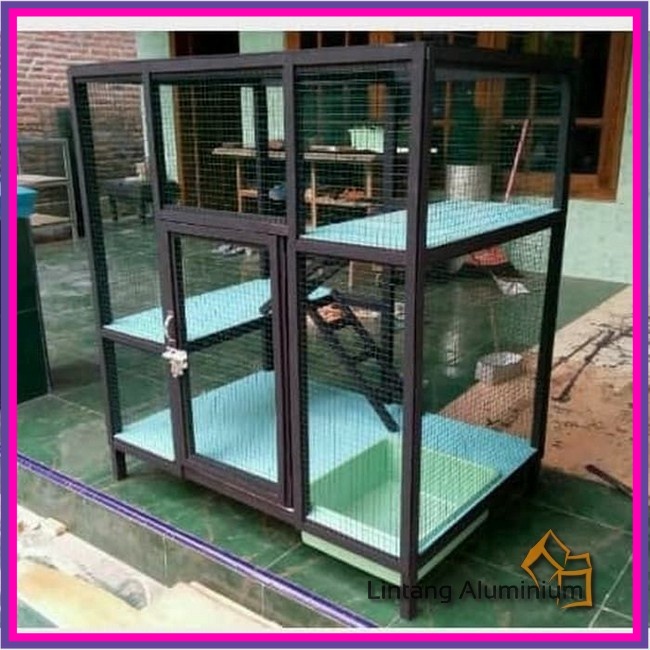 Kandang Kucing Aluminium KAWAT SIMPEL