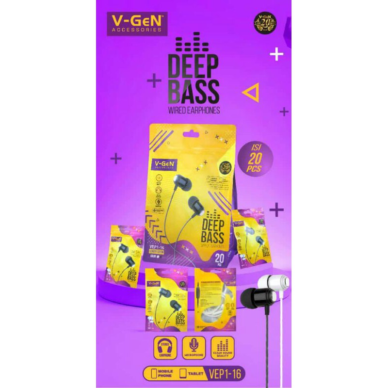 V-Gen vep1-16/hf bass/hf murah