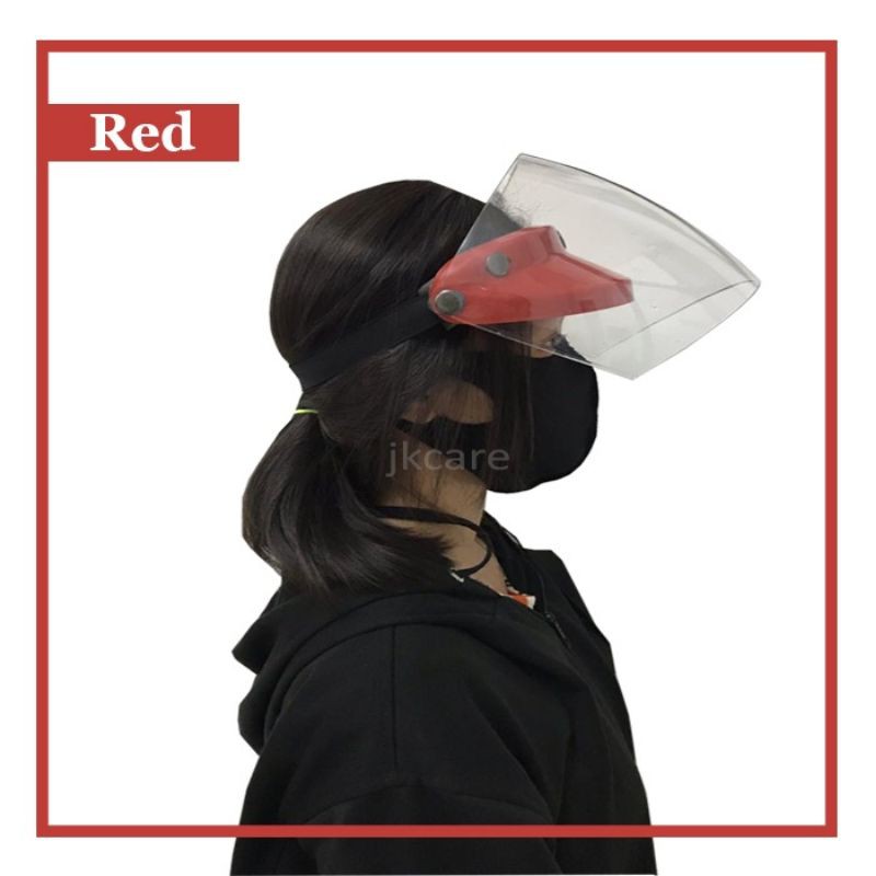 TERMURAH FACE SHIELD HELM PELINDUNG WAJAH / FACE SHIELD APD / HELM FACE SHIELD MUKA -BISA NAIK TURUN