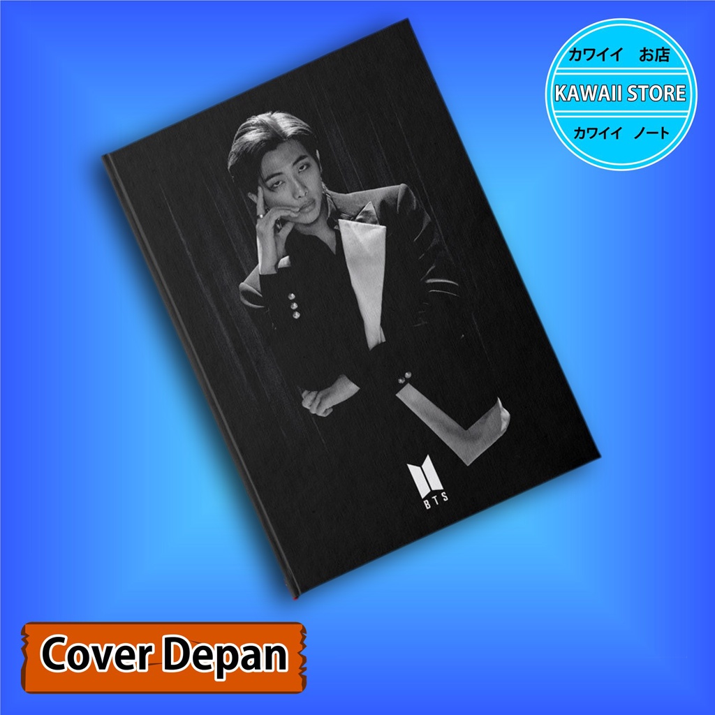 

Notebook / Pocket book Hard Cover Kpop Bts BLACK RM uk A5 & A6 / Notes Book
