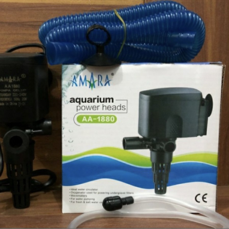 Amara 1880 Pompa Air Celup Akuarium dan Hidroponik