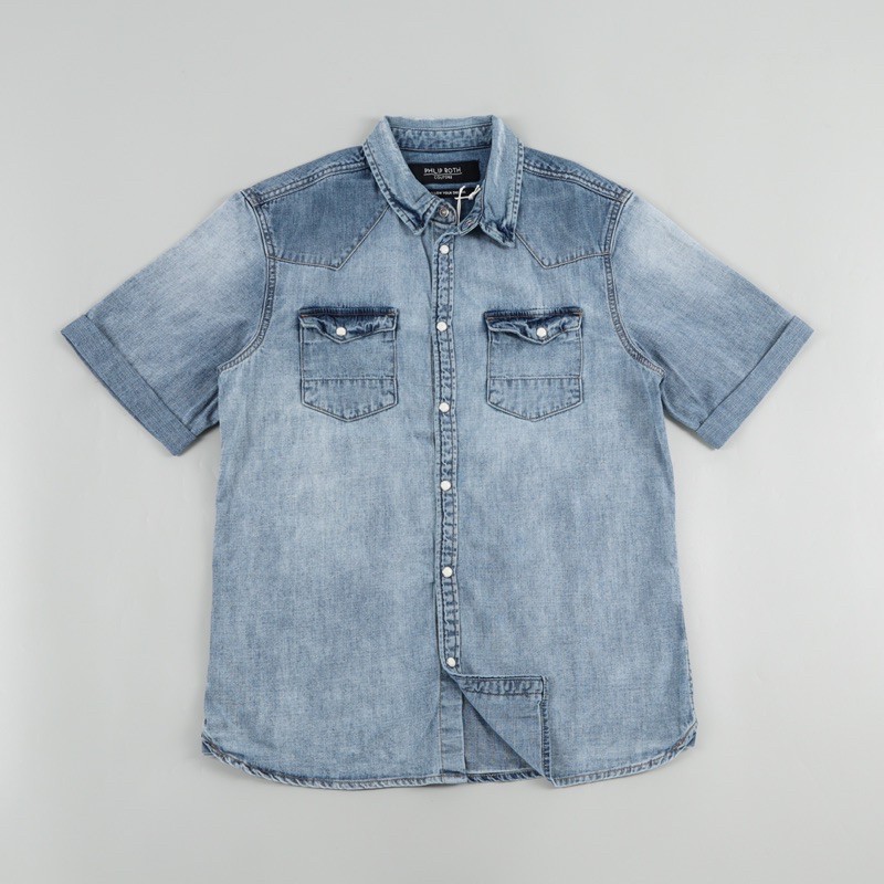 short denim shirts