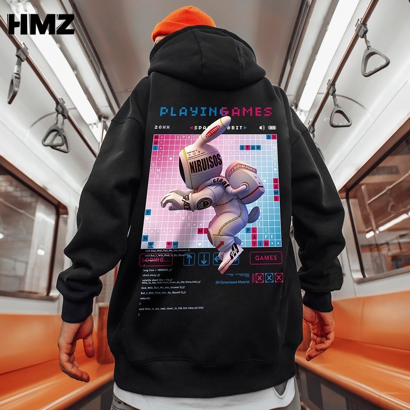 Agen Sweater Hoodie Pria Wanita Oversize Hitam Distro Bandung Bahan Flacee/Bulu Domba Murah Ukuran M