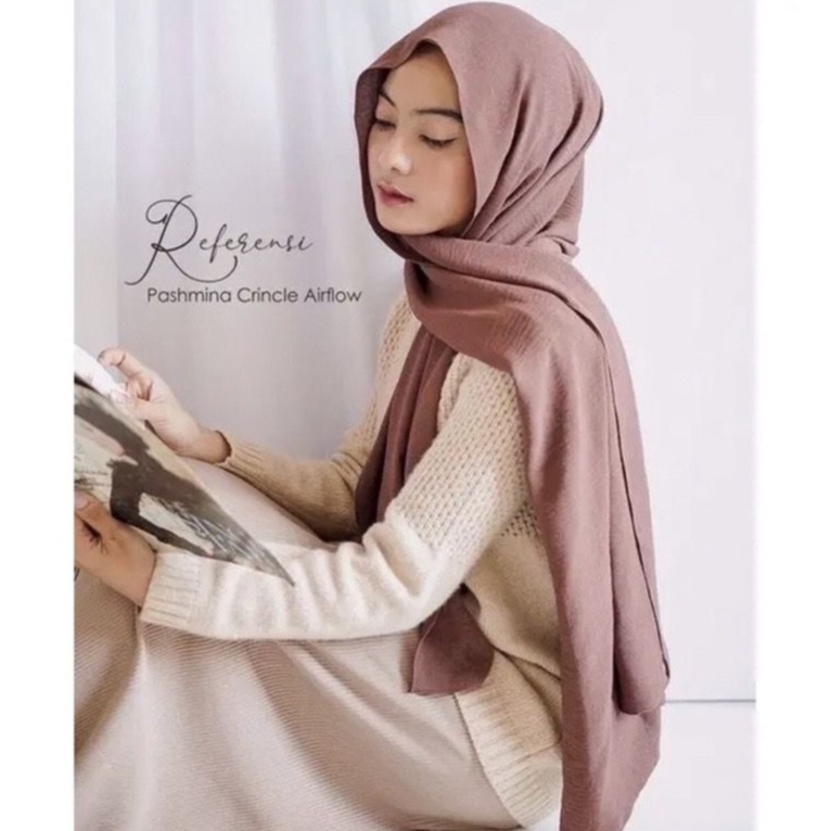 Pashmina Crincle Airflow Premium / Pashmina Polos