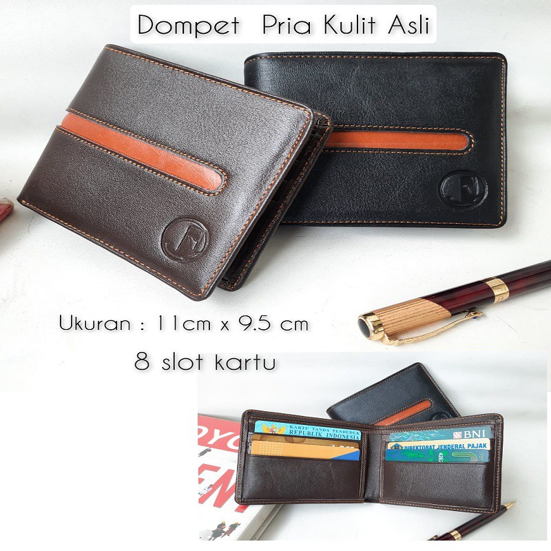 Dompet Pria Kulit asli / Dompet Kulit Ekslusif bahan Lembut