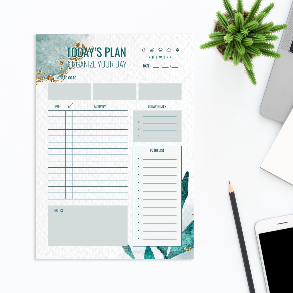 

20 Sheets Daily Planner Paper DP007