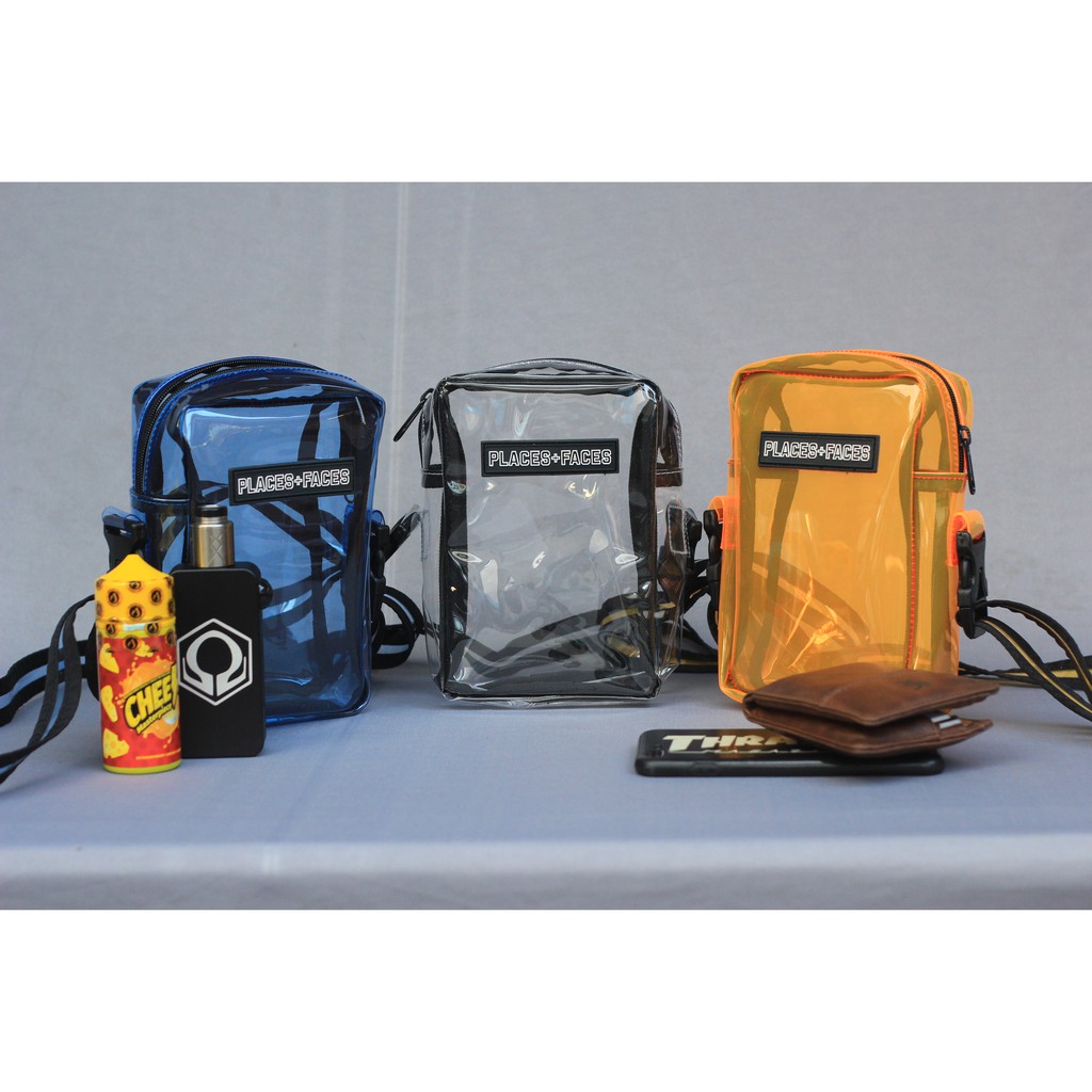 Tas Places + Faces Clear Shoulder Bag PVC Hight Quality