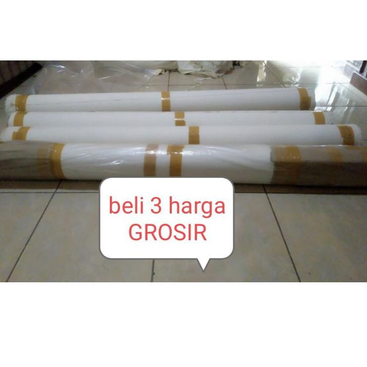 

◘ kanvas roll lukis / media lukis uk. 1.6 x 3 mtr. putih. murah. melayani grosir dan partai besar ☀