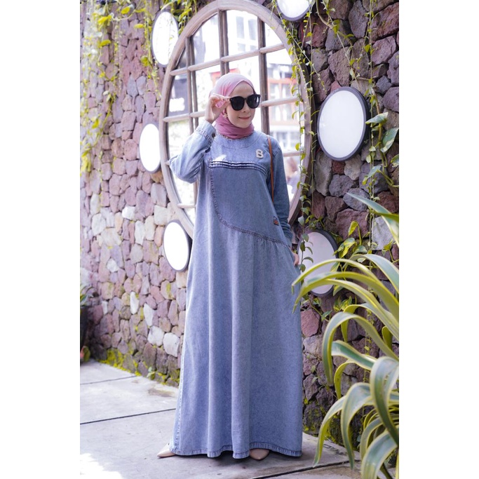 gamis jeans original New Gamis Soft Jeans Gyl