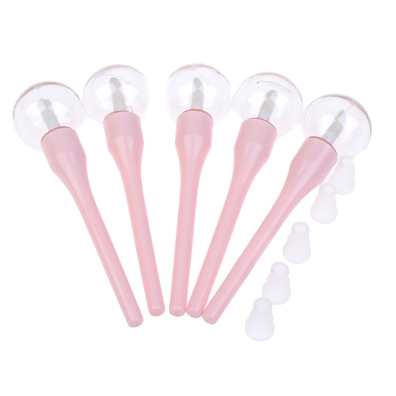 5pcs Botol Lip Gloss Kosong Bentuk Lollipop Ukuran 6ml Dapat Diisi Ulang