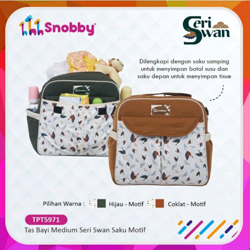 Snobby Tas Bayi Medium Swan Series | Tas Perlengkapan Bayi - TPT5971