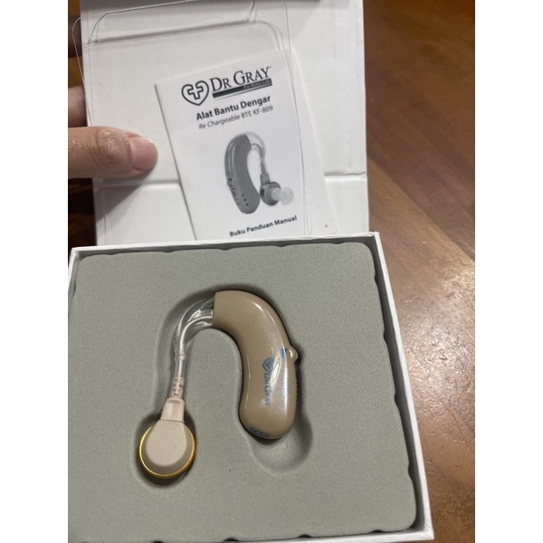 DR GRAY KF809 rechargeable hearing aid alat bantu dengar cash