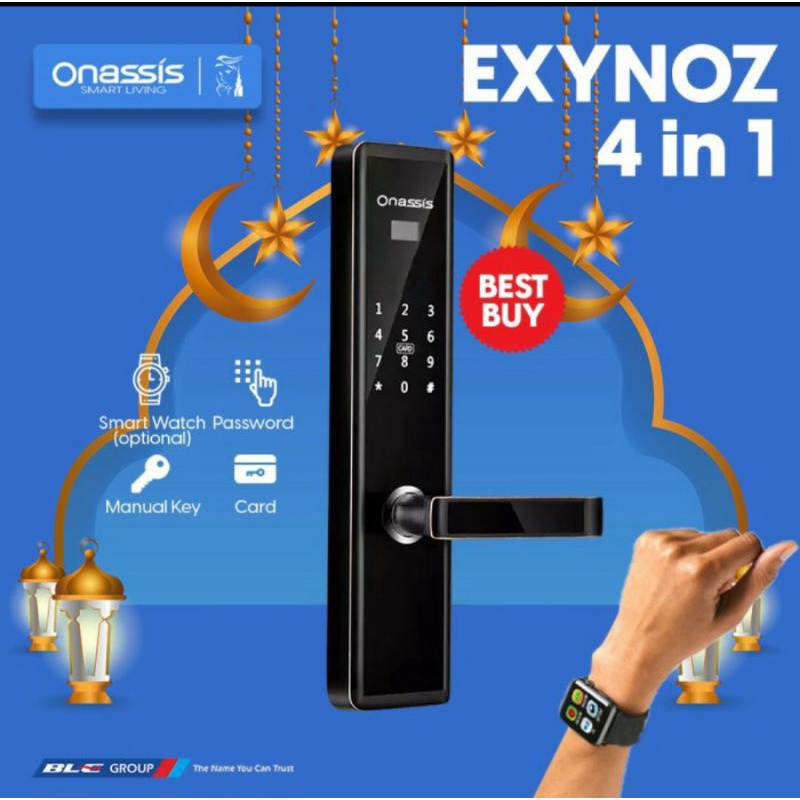 Kunci Digital Smart Lock Digital Lock Smart Home Onassis PW Exynoz ORB