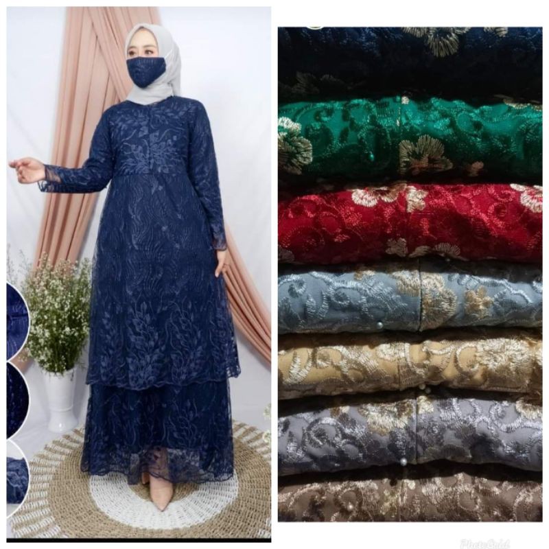 REALPICT GAMIS ORIGINAL/GAMIS TINGKAT /DRESS PESTA KEBAYA