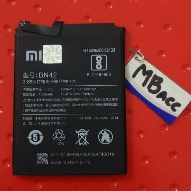 Batre Baterai Batrei BN42 Xiaomi Redmi 4 Redmi4 Original BN 42