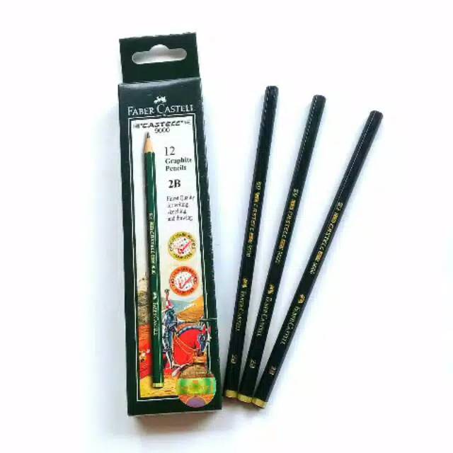 

Pensil 2B Faber Castell (1pak isi 12pcs