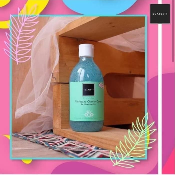 SCARLETT SHOWER SCRUB ORIGINAL BPOM 300ML - SABUN MANDI SCARLETT ORI BPOM ##