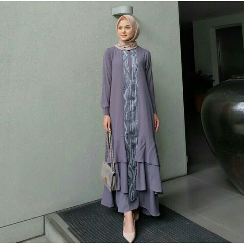 Fashion Muslim Syari Wanita Terbaru Ranai Maxy Dress Termurah