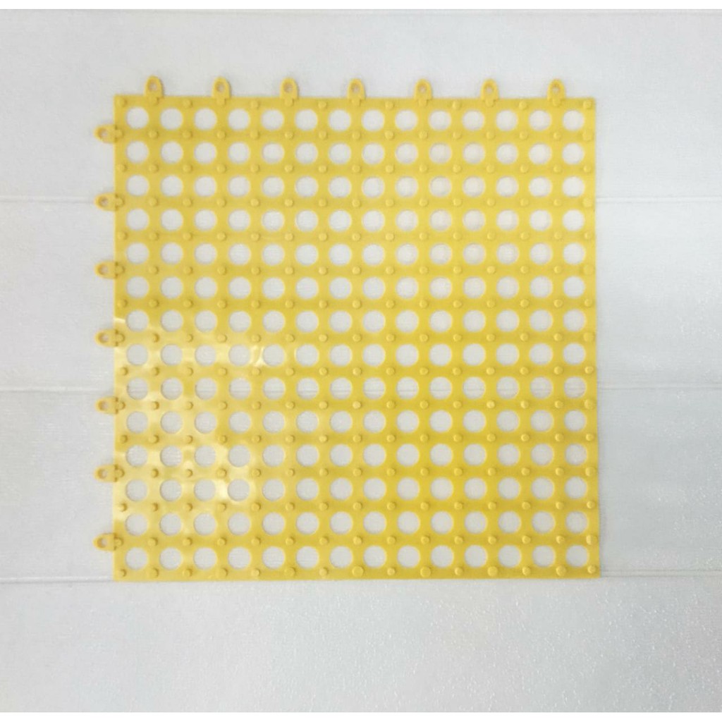 ⭐Bobastore⭐ R529 ALAS KANDANG KELINCI KUCING ANJING ALAS 30x30 POLKADOT - TATAKAN KANDANG KELINCI - FOOTREST KELINCI-KUNING