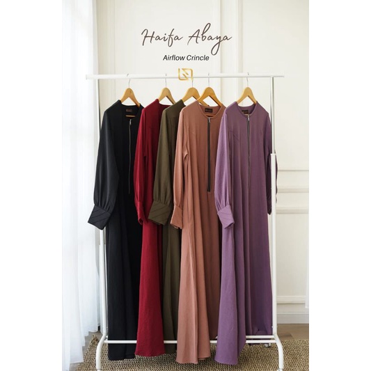 Abaya Airflow Haifa NUKA Set Gamis terbaru