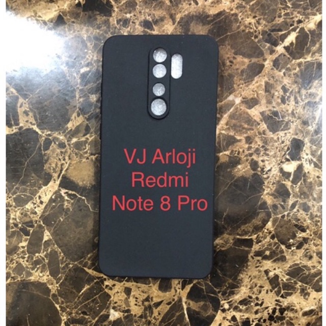 SOFT CASE CASING HP SLIM BLACK MATTE REDMI NOTE 8 PRO PROTECTION CAMERA