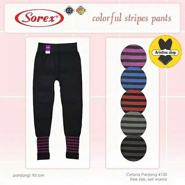 Celana Panjang Legging Sorex 4130 Rajut Spandex | Legging Panjang Dewasa |