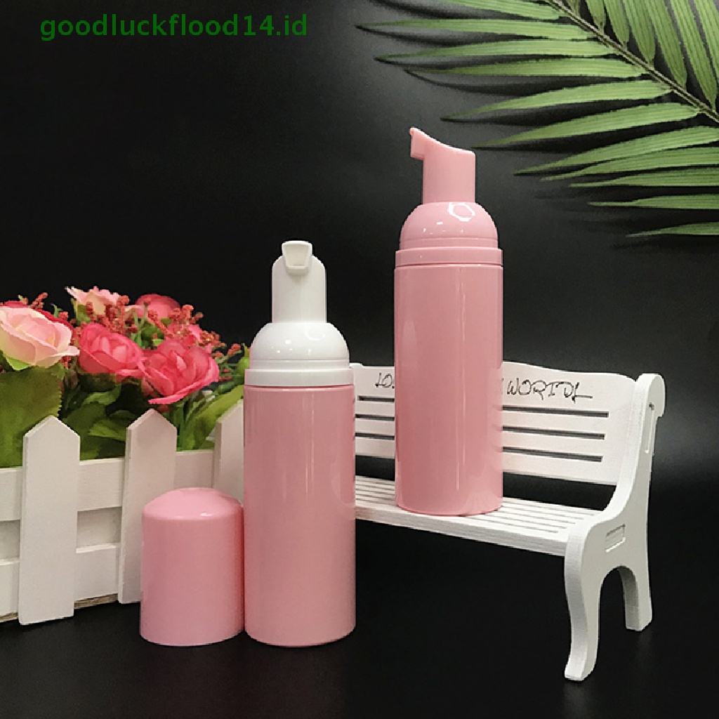 Botol Pump Kosong Bahan Plastik Warna Pink Ukuran 50ml Untuk Kosmetik Pembersih Bulu Mata