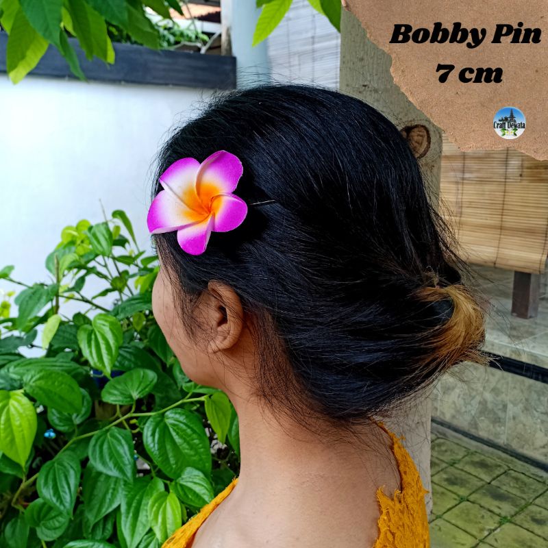 Bobby Pin Minimal Order 3 pcs / Jepit Lidi Kecil / Skrip Jepun / Bunga Kamboja / Jepit Kamboja Bali / Skrip Jepun / Jepit Kamboja Kecil / Oleh Oleh Jepit Bali / Craft Dewata