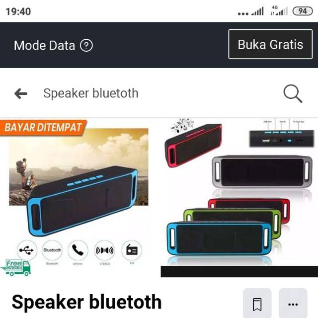 Speaker bluetoth megabass
