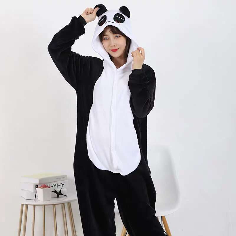 BAJU TIDUR KOSTUM ONESIE KIGURUMU PIYAMA PANDA DEWASA KARAKTER - PANDA