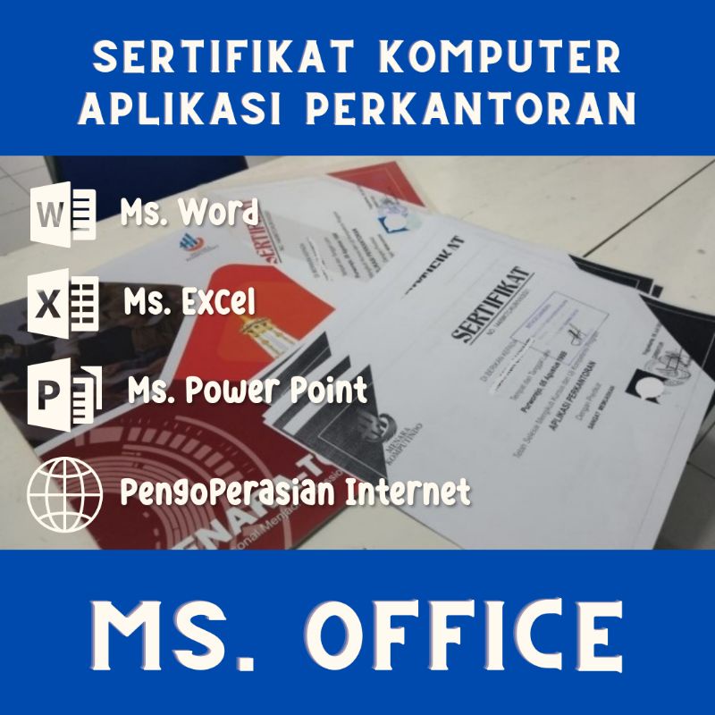 Sertifikat Komputer Cetak Fisik Disertai Legalisir 5 Lembar