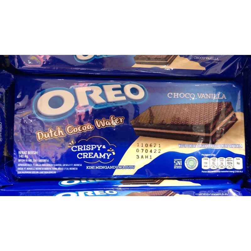 

OREO DUTCH COCOA WAFER CHOCO VANILLA 140.4 GR