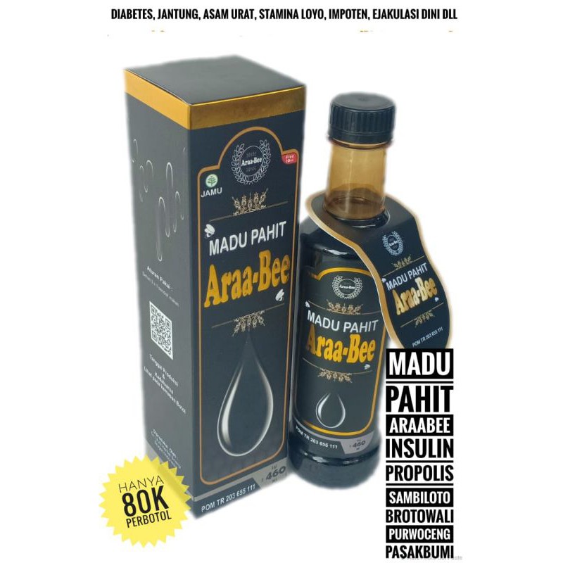 

MADU PAHIT PLUS SAMBILOTO ARABEE 460ml