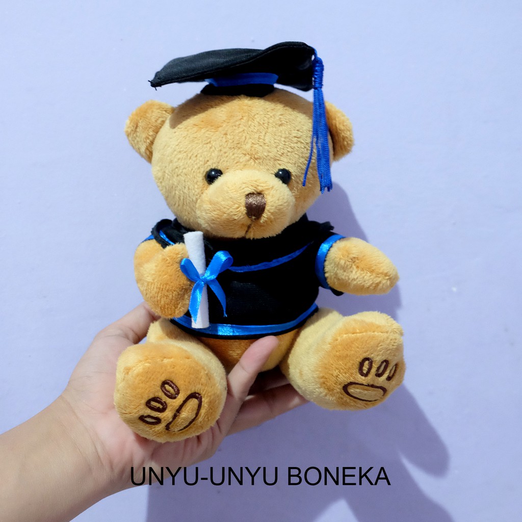 boneka toga teddy bear wisuda graduation 20cm