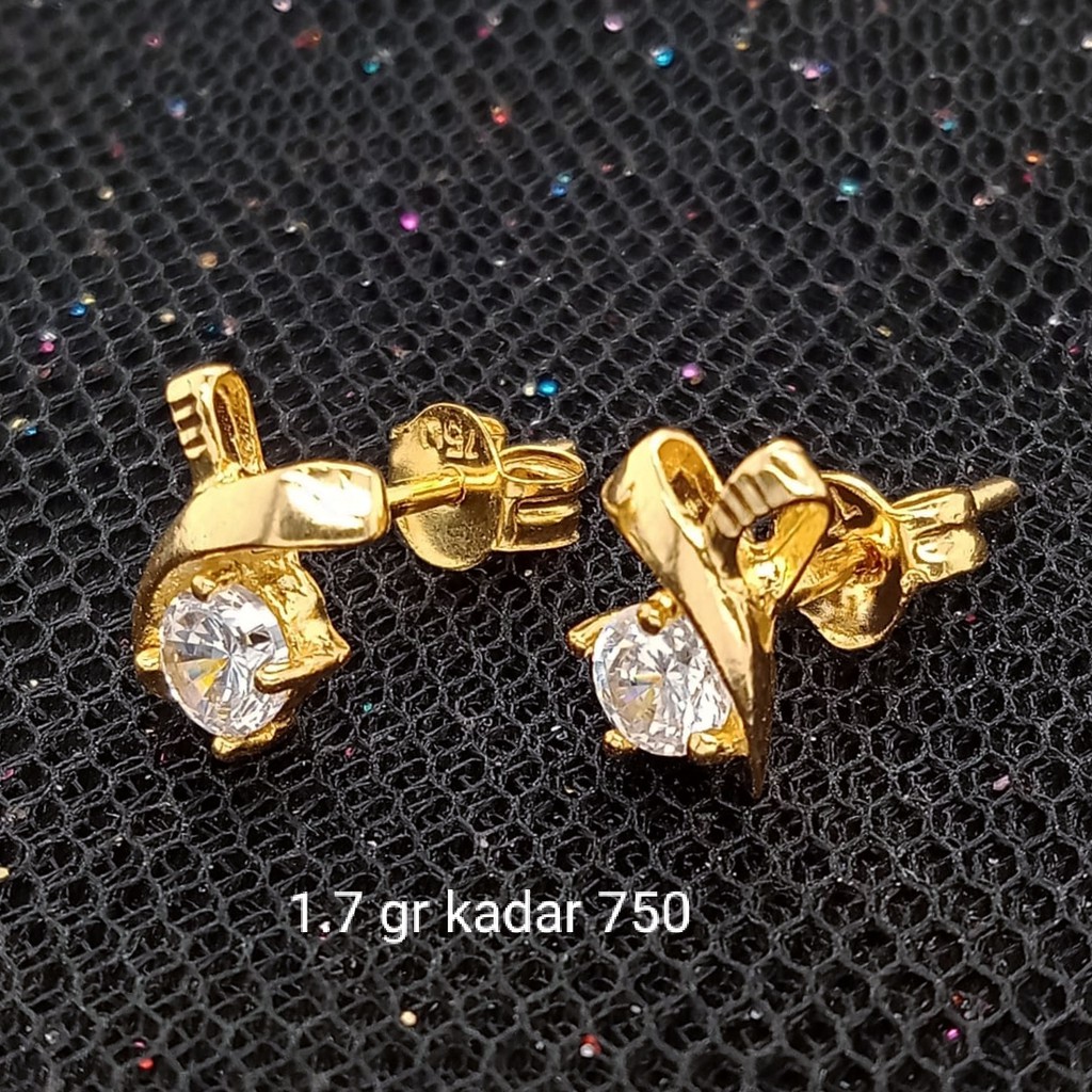 New Anting Emas 17K - 1.7 gr Kadar 750 - 1548