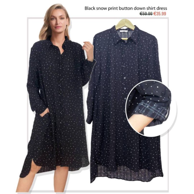 MINE button down shirt dress