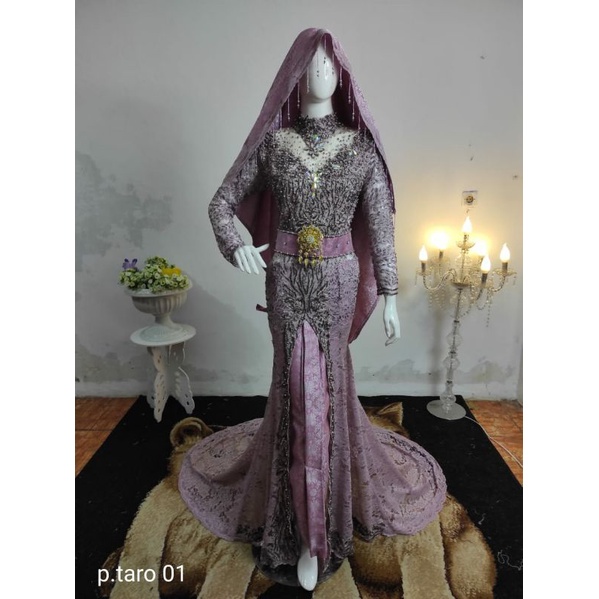 KEBAYA KOTO FULL PAYET MUTIARA/KEBAYA PENGANTIN AKAD