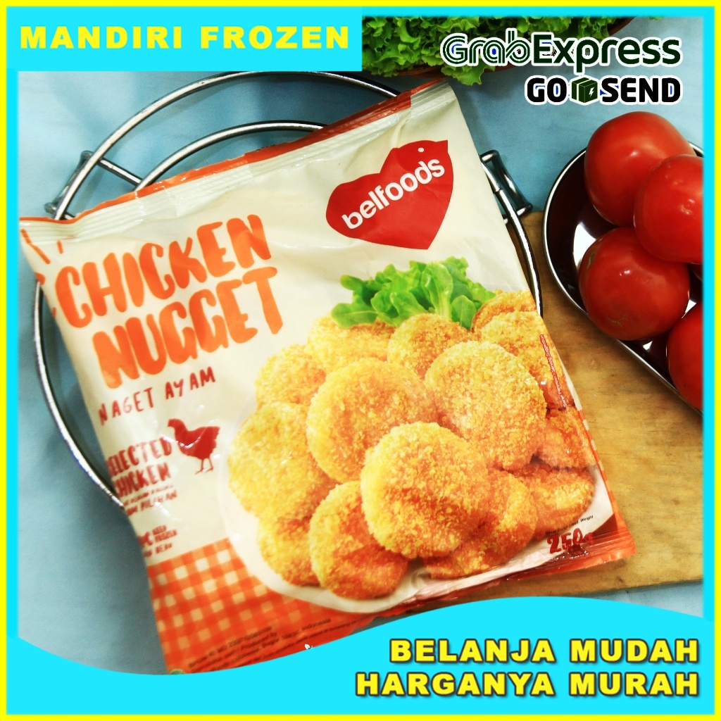 

BELFOODS Nugget Ayam Favorite 250gr - Makanan Beku Olahan Daging Ayam