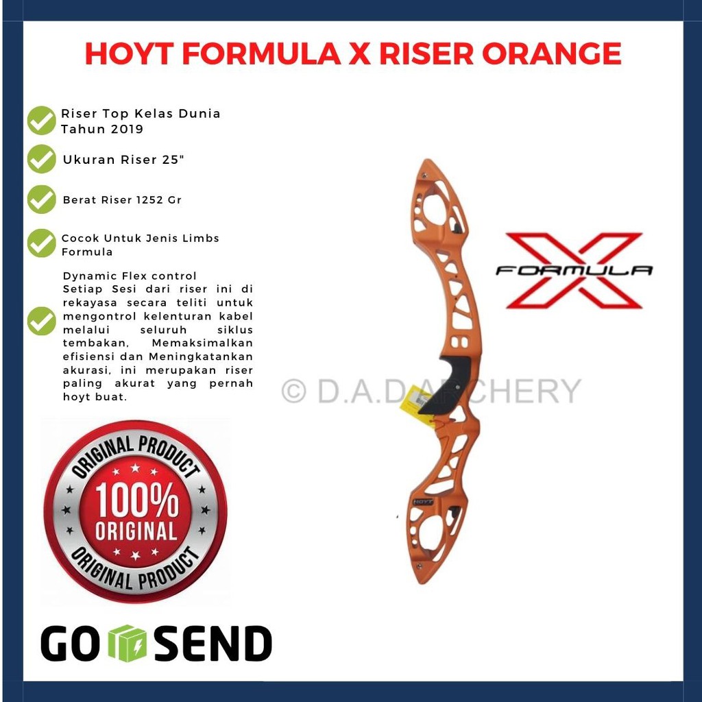 HOYT RISER FORMULA X1 25” RH BRADDY ELLISON / HANDLE FORMULA HOYT