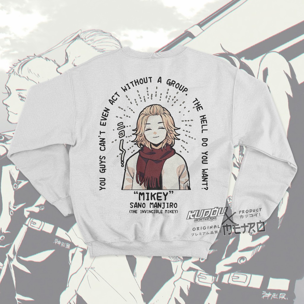 Crewneck The Invincible Mikey Anime Manga Tokyo Revengers Premium Fleece