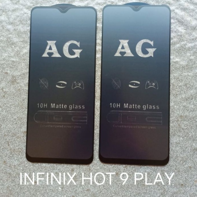 Tempered Glass Anti Glare Infinix Hot 8/ Hot 9 Play/ Hot 10 play/ Hot 10s Glass Matte