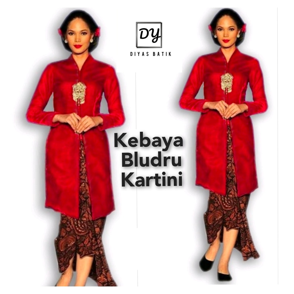 kebaya kartini  bludru beludru  panjang