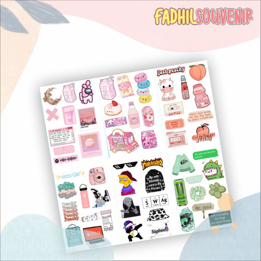 

READY Stiker Mini Pack Aesthetic Tumblr Vsco Fadhilsouvenir